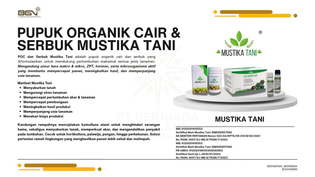 Mustika Tani Nutrisi Tanaman Organik